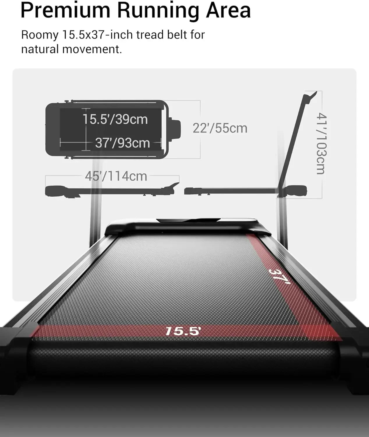 ProLift™ RUNFLEX – 3-in-1 Opvouwbare Loopband voor Thuis