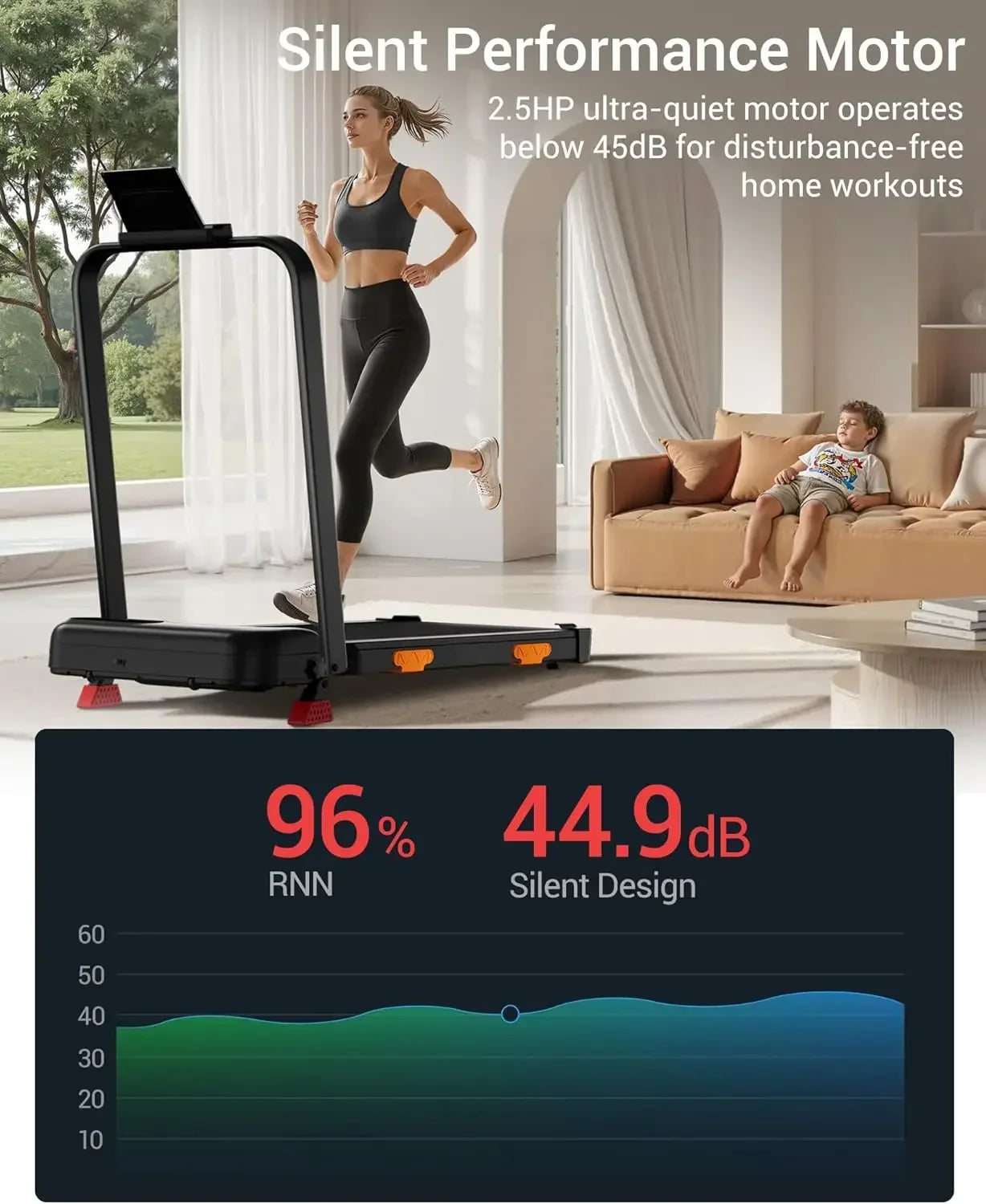 ProLift™ RUNFLEX – 3-in-1 Opvouwbare Loopband voor Thuis