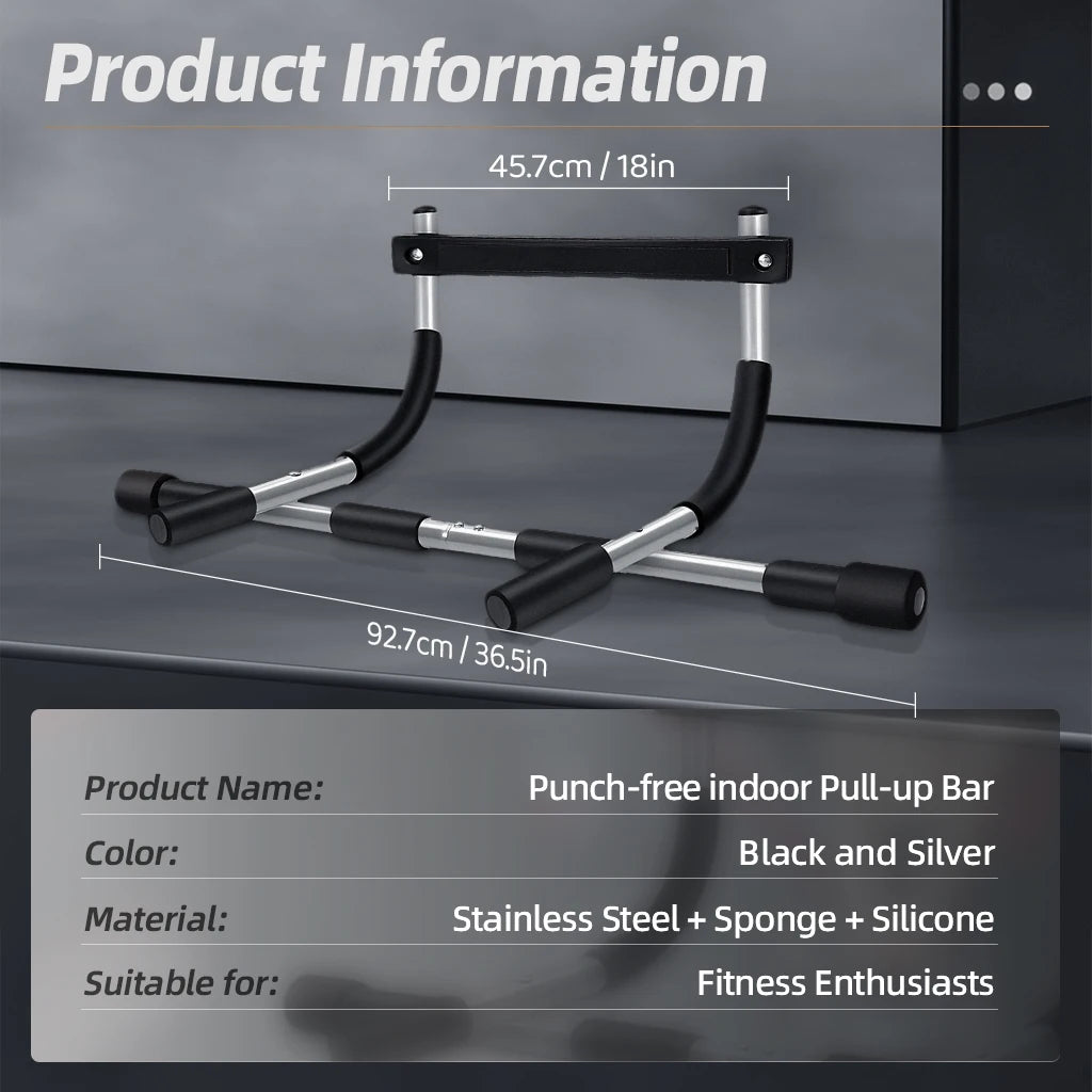 ProLift™ PowerBar – Multifunctionele Pull-Up Bar voor Thuis